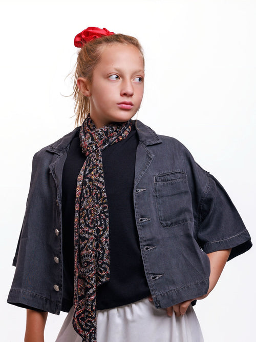 Denim Prestige Crop Top